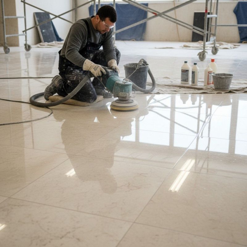 Marble Floor Regrouting